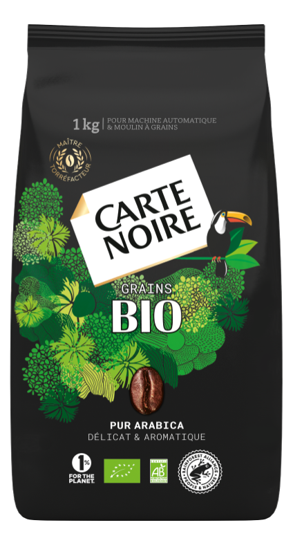 Café grains Bio 100% arabica - carte noire - 1 kg