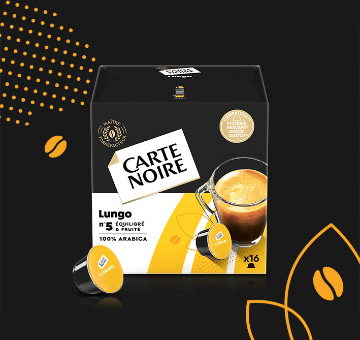 Café capsules compatible Dolce Gusto lungo carte noir x16 - 128g