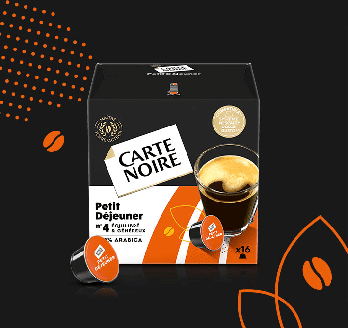 Carte Noire Petit Déjeuner Compatible Dolce Gusto (pack de 64 capsules) 