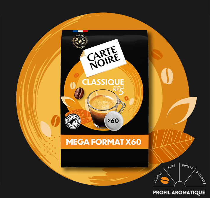 N°5 CLASSIQUE - Café torréfié moulu en dosettes souples