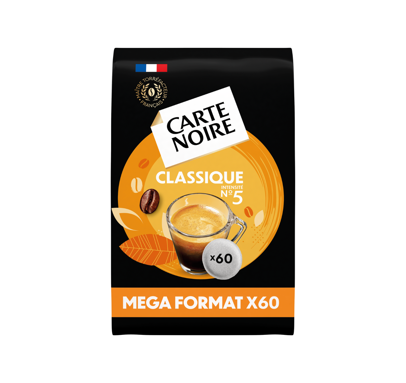CLASSIQUE N°5  - Café torréfié moulu en dosettes souples