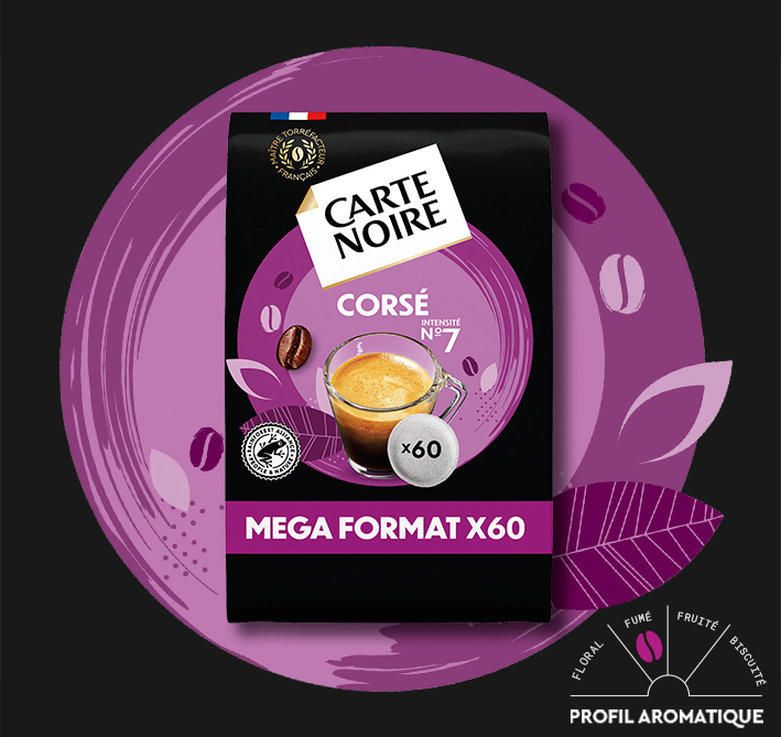 CORSÉ N°7 - Café torréfié moulu en dosettes souples