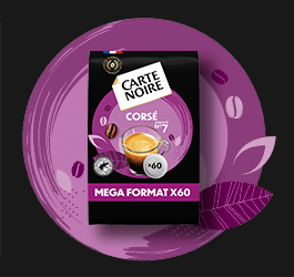 Café corsé 36 dosettes 250 G Carte Noire