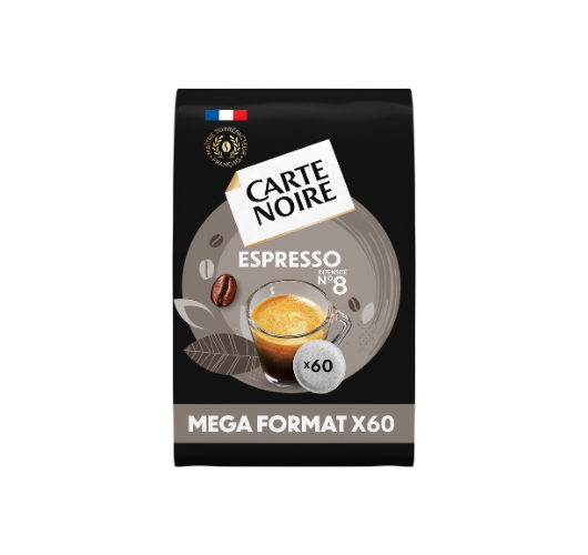 ESPRESSO N°8 - Café torréfié moulu en dosettes souples