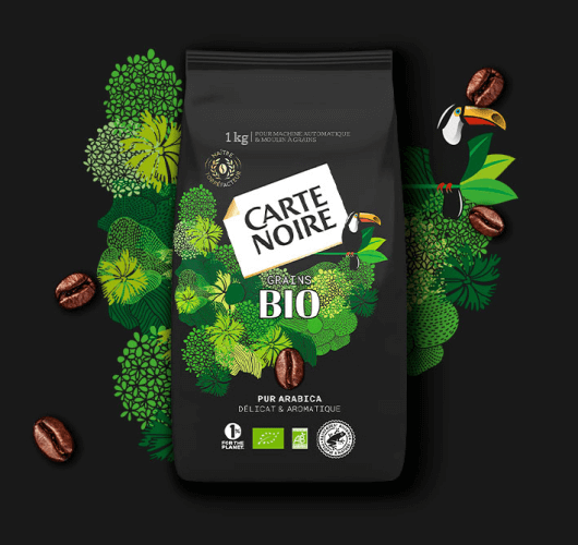 CARTE NOIRE - Café Grain Carte Noire Bio - Café Bio 100 % Arabica 1 Kg