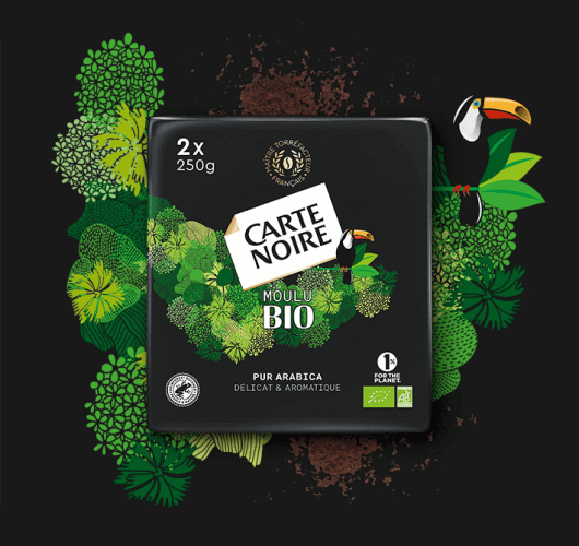 Café moulu Carte Noire Bio - Paquet de 250 g