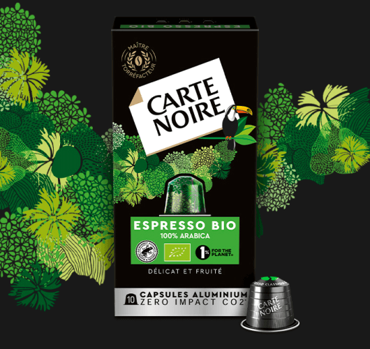 Café capsules Intense n°9 - Espresso - Carte Noire - x10 capsules (53g)