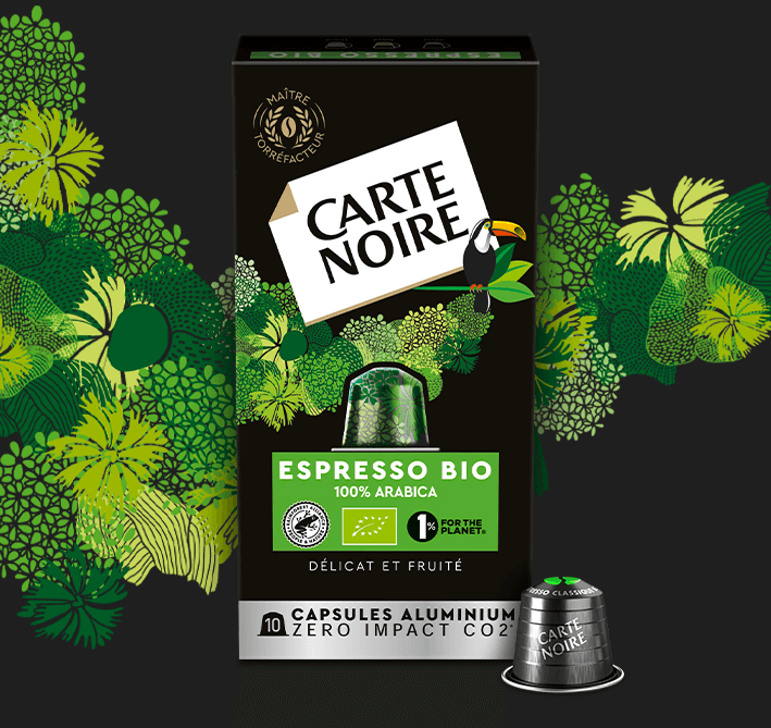 ESPRESSO BIO  - Café biologique torréfié et moulu en capsules