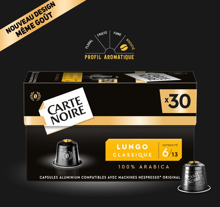 ESPRESSO LUNGO CLASSIQUE N°6 - Café torréfié moulu en capsules