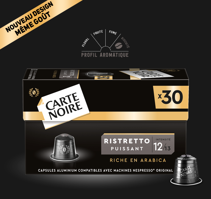 RISTRETTO PUISSANT N°12 - Café riche en Arabica - Capsules compatibles Nespresso*