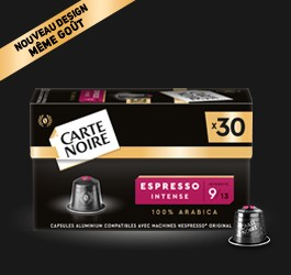 ESPRESSO INTENSE N°9 - Café torréfié moulu en capsules