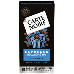 ESPRESSO DÉCAFÉINÉ N°5 - Café torréfié moulu en capsules