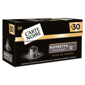 CARTE NOIRE 50 Capsules en aluminium compatibles Nespresso® puissant N°11