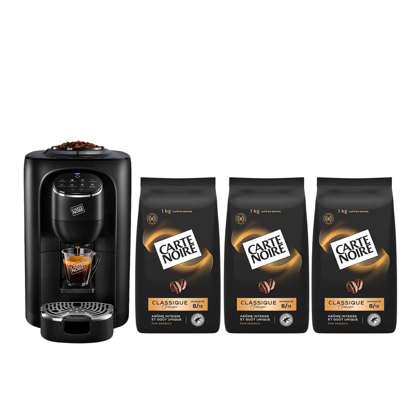 Coffret Aroma Signature machine à grains + 3kg Grains Classique offerts