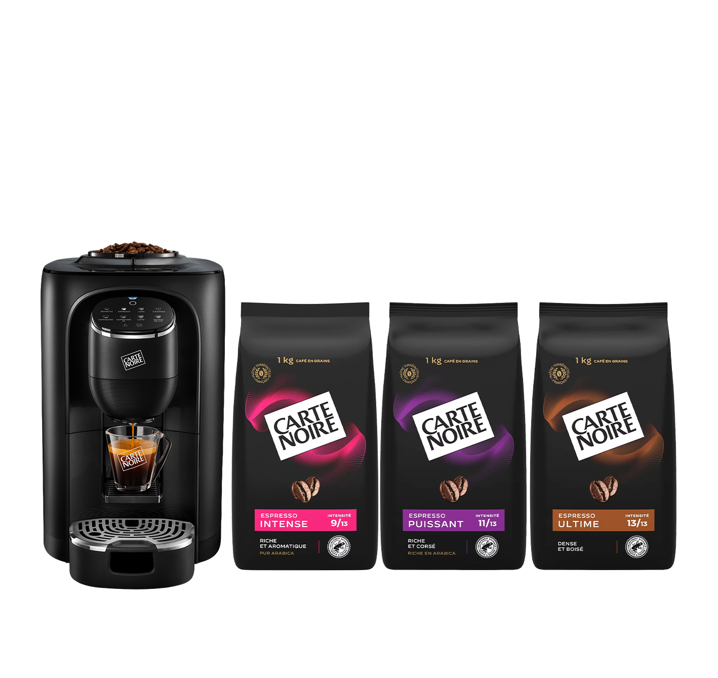 Coffret Aroma Signature machine à grains + 3kg Grains Espresso offerts