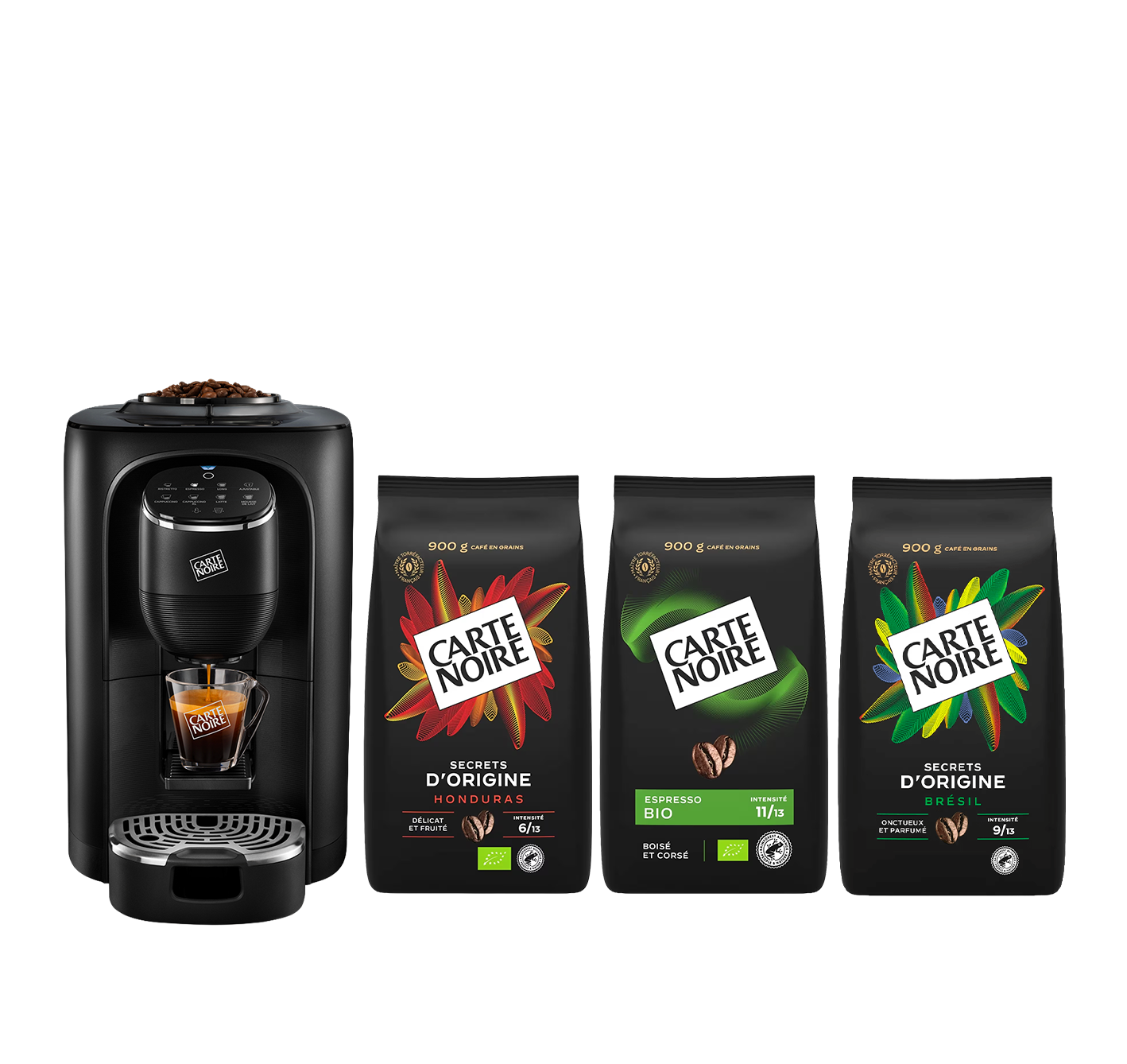 Coffret Aroma Signature machine à grains + 2,7kg Grains offerts